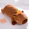 Capybara Giant Squishmallow Plush Furvenzy Orange Capybara About 60cm