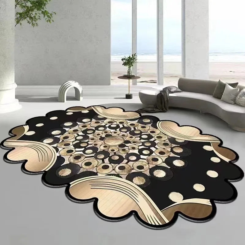 Living Room Irregular Carpets Rugs - Furvenzy