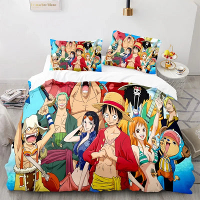 One Pieces Luffy Quilt Bed Sheet - Furvenzy