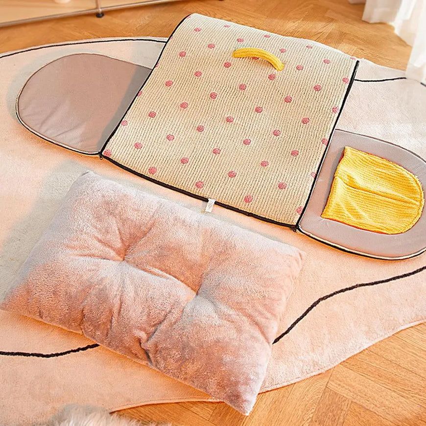 Enclosed Dog Cat Bed House Furvenzy