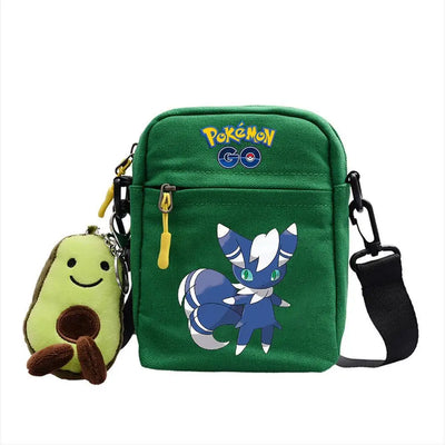 Pokemon Pikachu Canvas Crossbody Bag 33