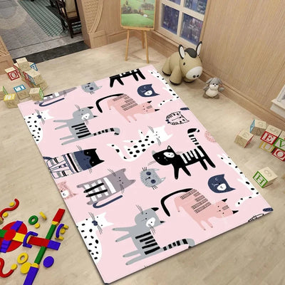 Cartoon Animal Rug Carpet for Kids Bedroom - Furvenzy