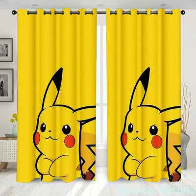 Pokemon Pikachu Curtains 3