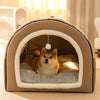 Foldable Dog Cave Bed