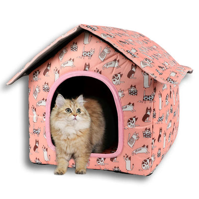 Waterproof Cat House Bed Cave 3