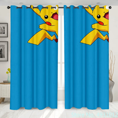 Pokemon Pikachu Curtains 2