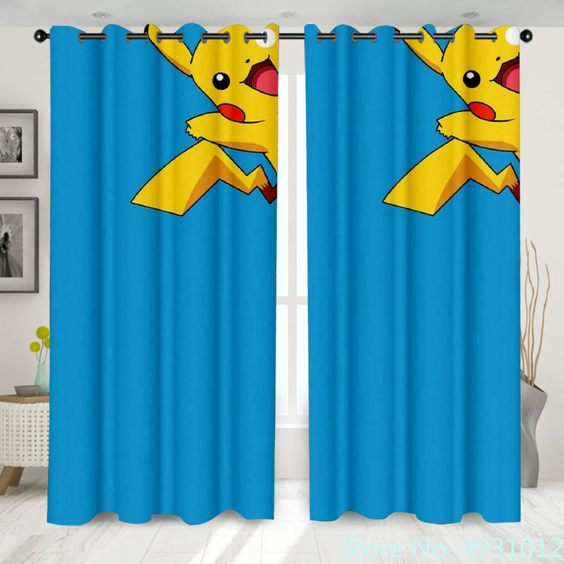Pokemon Pikachu Curtains 1