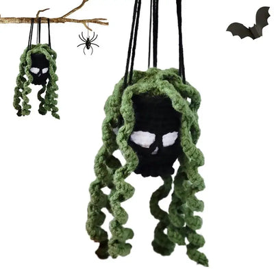 Halloween Crochet Succulents Spooky Basket - Furvenzy