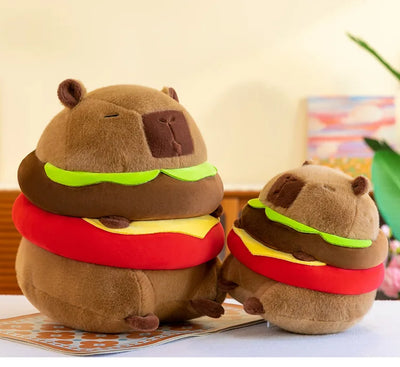 Capybara Hamburger Plush Stuffed Toy