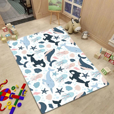 Cartoon Animal Rug Carpet for Kids Bedroom - Furvenzy