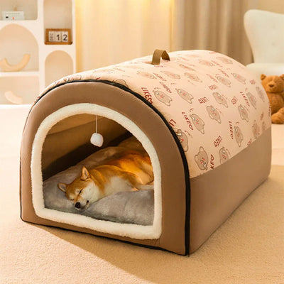 Foldable Dog Cave Bed