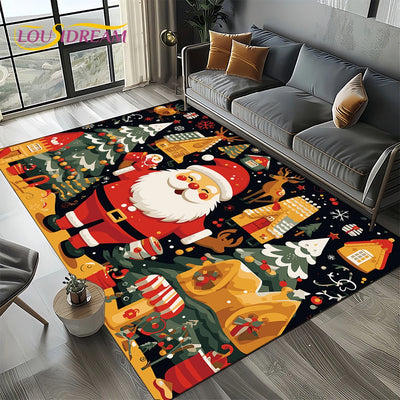 Christmas Santa Claus Carpet Rug Furvenzy 7 60x90cm(23x35in)