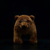 Realistic Stuffed Grizzly Brown Bear Plush Toy - Furvenzy