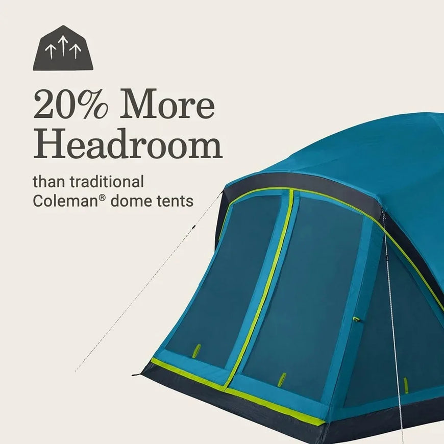 Skydome Camping Tent with Dark Room Technology Furvenzy