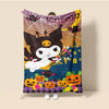 Hello Kitty Halloween Flannel Blankets - Furvenzy