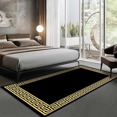 Carpet for Living Room - Black Yellow