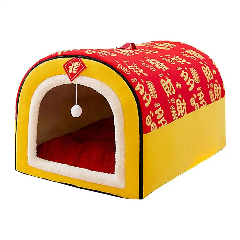 Cozy Foldable Pet Bed House