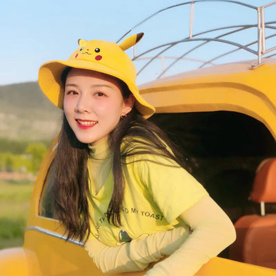 Pikachu Bucket Sun Hat 6