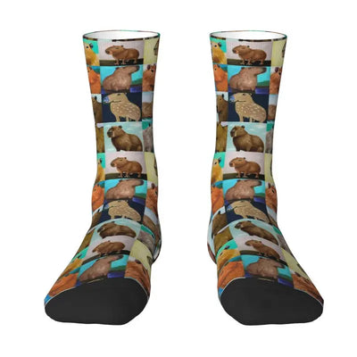 Capybara Men Women Crew Socks 21