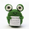 Crochet Bee Plush Dolls Furvenzy Green Frog