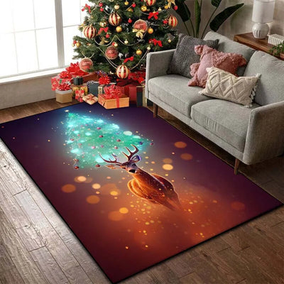 Christmas Reindeer Bedroom Rug Carpet Furvenzy 3 60x90cm (24x35in)