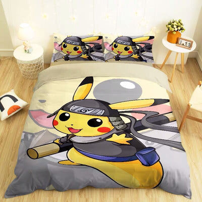 Pokemon Japanese Cartoon Quilt Bed Sheet 10