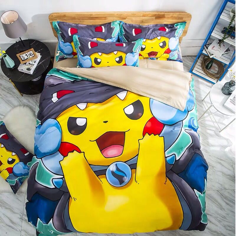 Pokemon Japanese Cartoon Quilt Bed Sheet 1