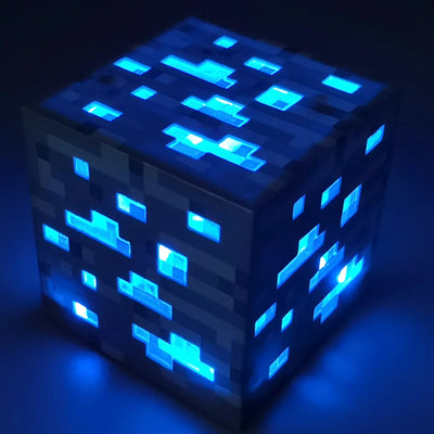 Minecraft Brownstone LED Ore Lamp Torch Furvenzy Blue Light