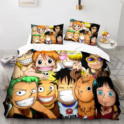 One Pieces Luffy Quilt Bed Sheet - Furvenzy