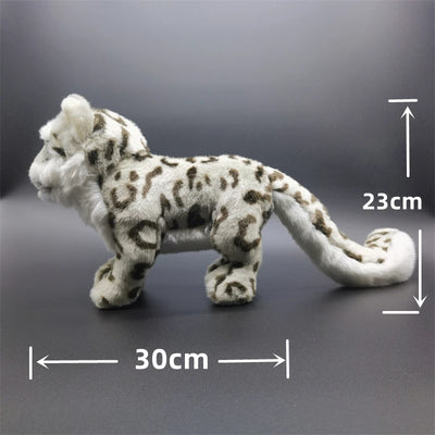 Realistic Snow Leopard Plush Stuffed Toy 10