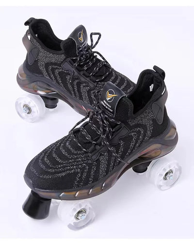 Mesh Knitted LED Roller Skates - Furvenzy