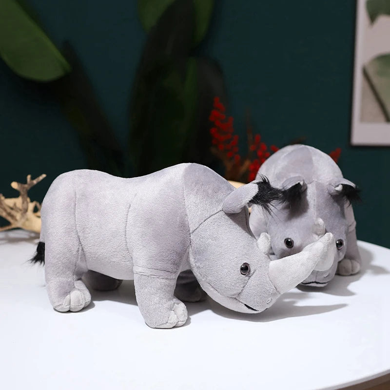 Realistic Rhinoceros Plush Toy - Furvenzy