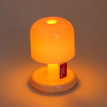 Orange Mushroom LED Night Light – Nordic Minimalist Table Lamp