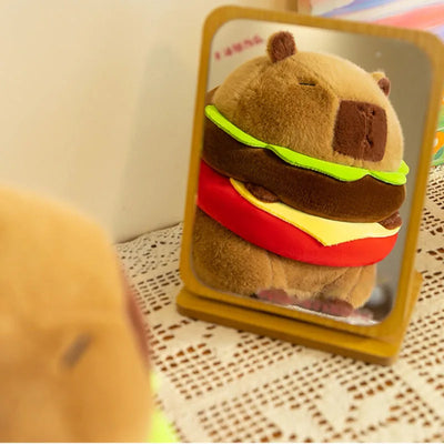 Capybara Hamburger Plush Stuffed Toy