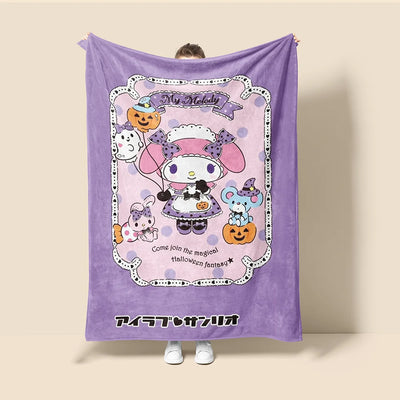 Hello Kitty Halloween Flannel Blankets - Furvenzy