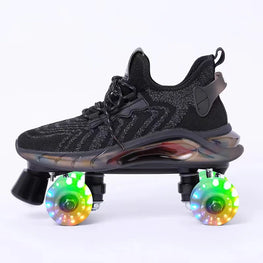 Mesh Knitted LED Roller Skates Furvenzy Flash Wheel 1 Men's 6.5 (Ladies 7.5)