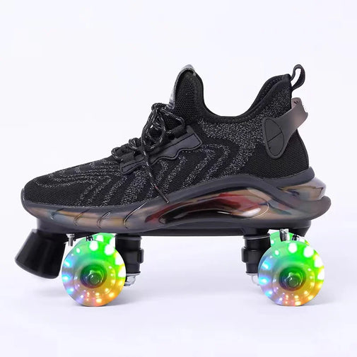 Mesh Knitted LED Roller Skates Furvenzy Flash Wheel 1 Men's 6.5 (Ladies 7.5)