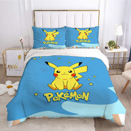 Pokemon Pikachu Quilt Cover Bedding Furvenzy 3 Twin (172x218cm)