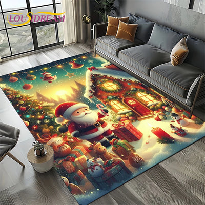 Christmas Santa Claus Carpet Rug 26