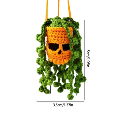 Halloween Crochet Succulents Spooky Basket - Furvenzy