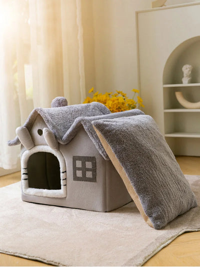 Foldable Dog House Kennel Bed Mat