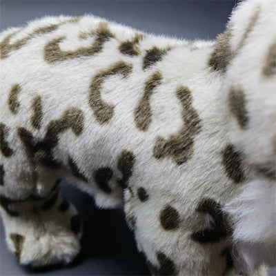 Realistic Snow Leopard Plush Stuffed Toy Furvenzy