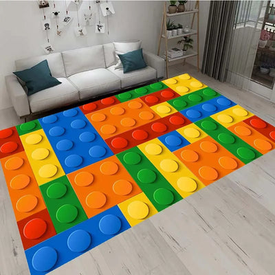 3D Geometric Block Area Rug Carpet 25
