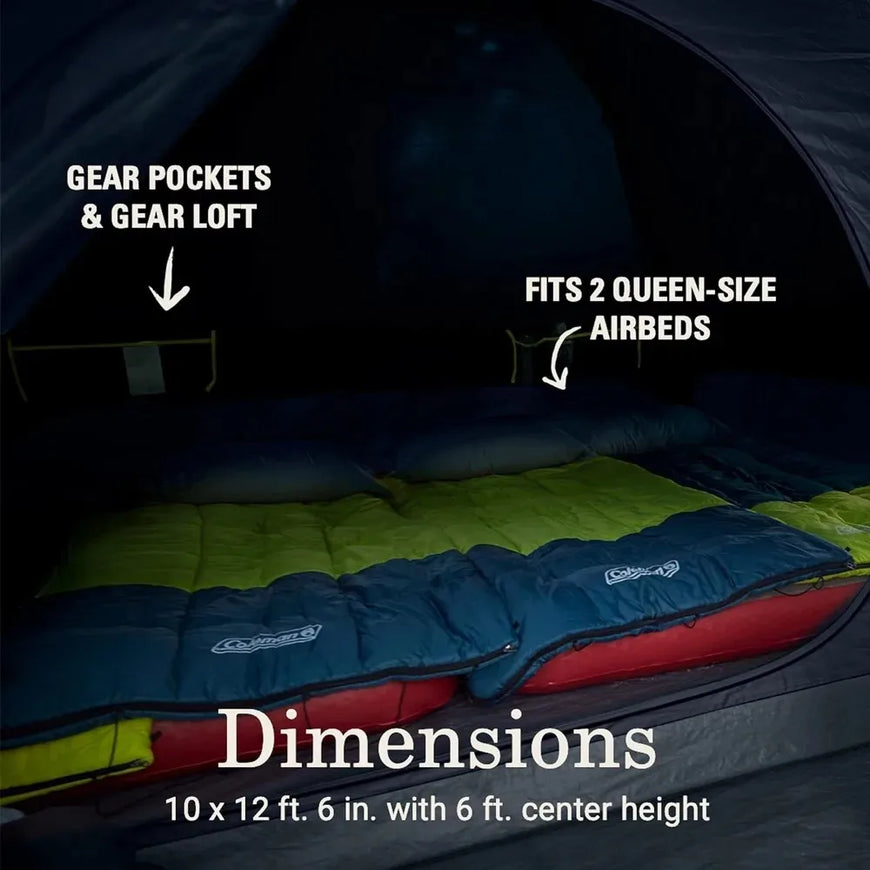Skydome Camping Tent with Dark Room Technology Furvenzy
