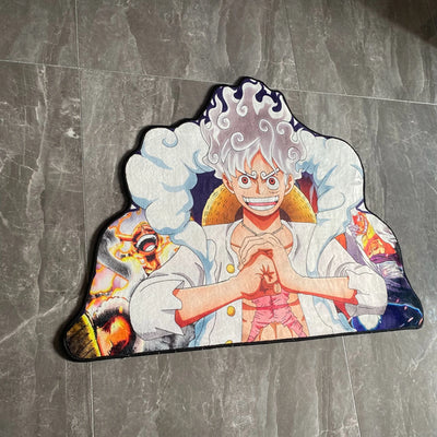 One Piece Luffy Gear 5 Irregular Rug Carpet Mat - Furvenzy