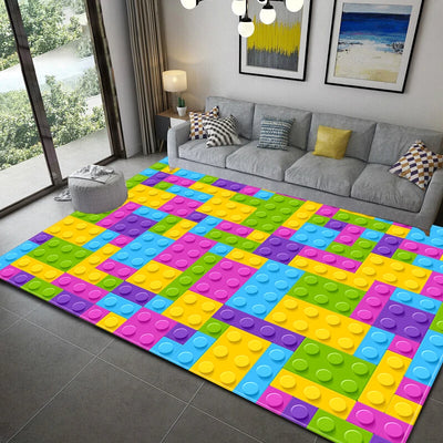 3D Geometric Block Area Rug Carpet 16