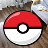 Round Pokemon Pikachu Carpet - Furvenzy