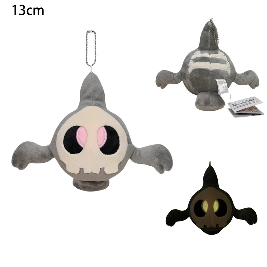 Plush toy with skull design on a white background, featuring 'Playtime toy store' branding.
