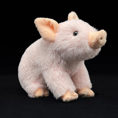 Realistic Pink Pig Stuffed Toy - Furvenzy