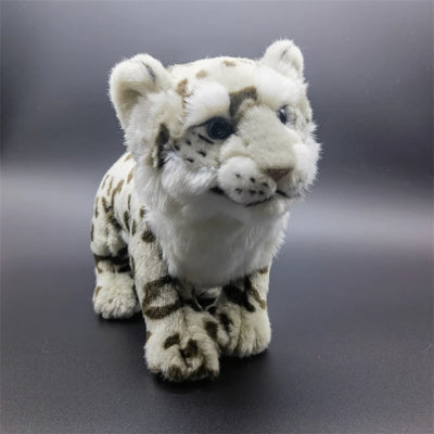 Realistic Snow Leopard Plush Stuffed Toy 2